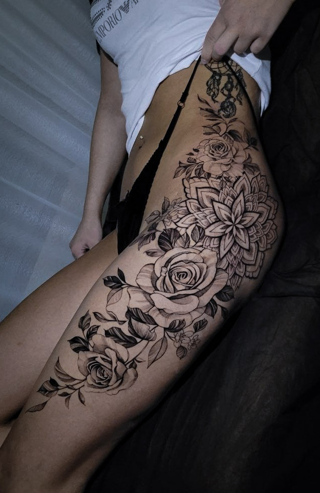 Fine Line Tattoo von Oleksii Chykhman in Hamburg — Arbeit 4