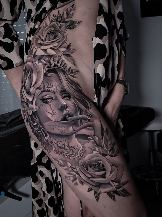 Realismus Tattoo von Oleksii Chykhman in Hamburg — Arbeit 11
